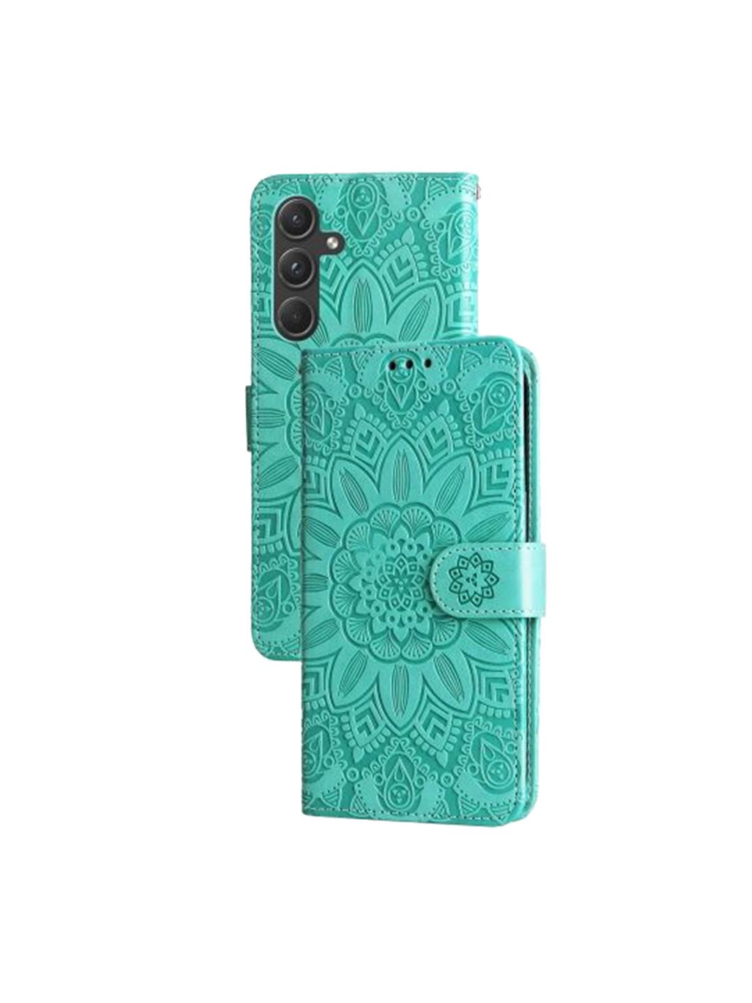 PEEPERLY Geometric Printed Samsung Galaxy S24 Plus Flip Case Mobile Accessories
