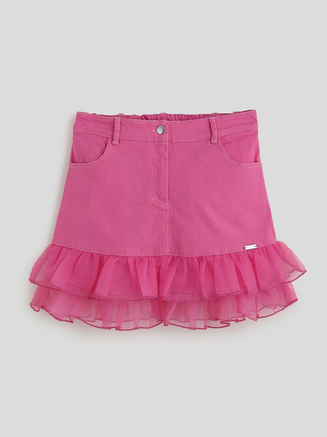 One Friday Girls A-Line Knee Length Skirt-picture-35