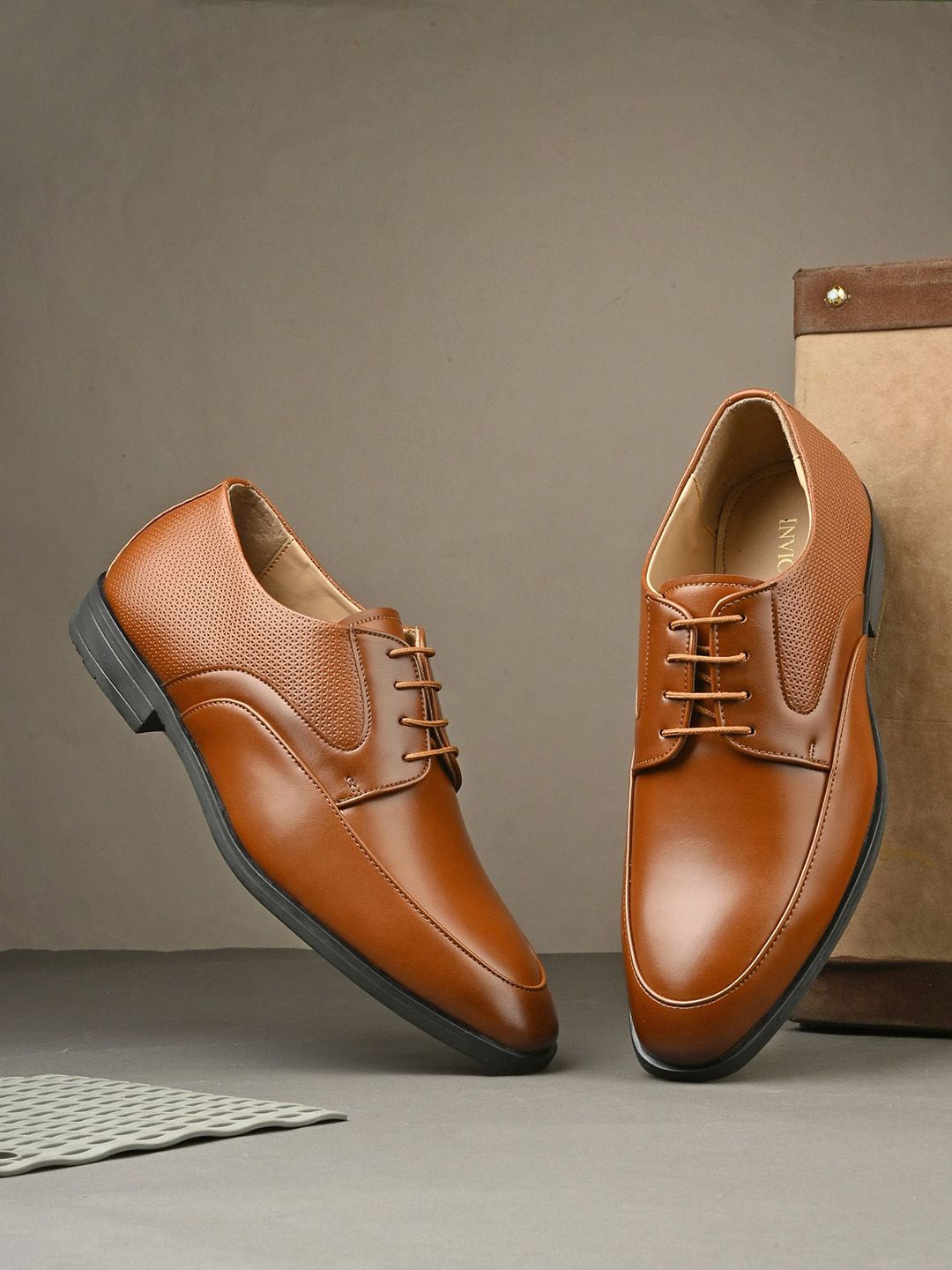 INVICTUS Men Lace Up Formal Derbys-image-38