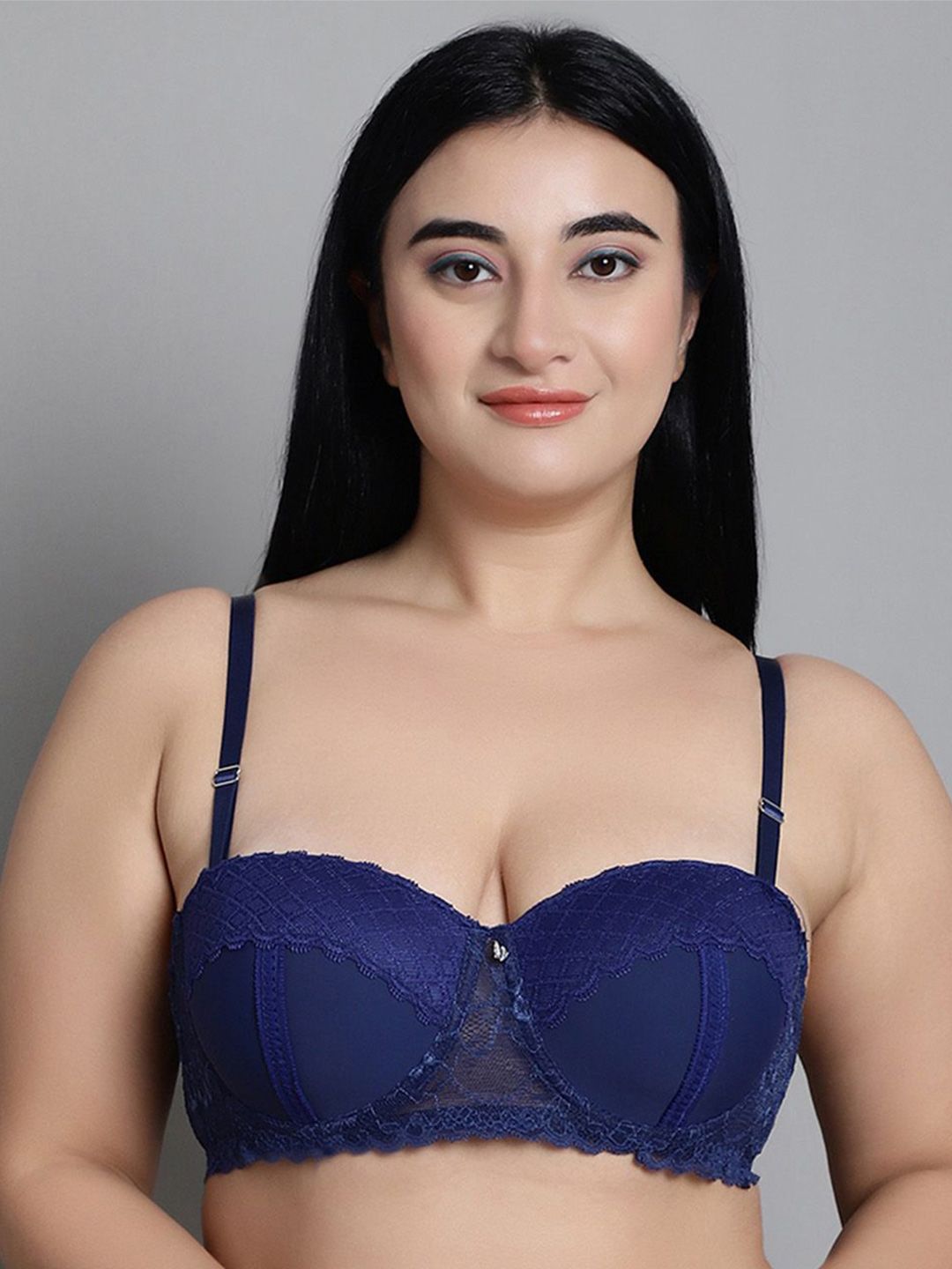 MAKCLAN Women Anti Odour Medium Coverage Underwired Lightly Padded Balconette Bra