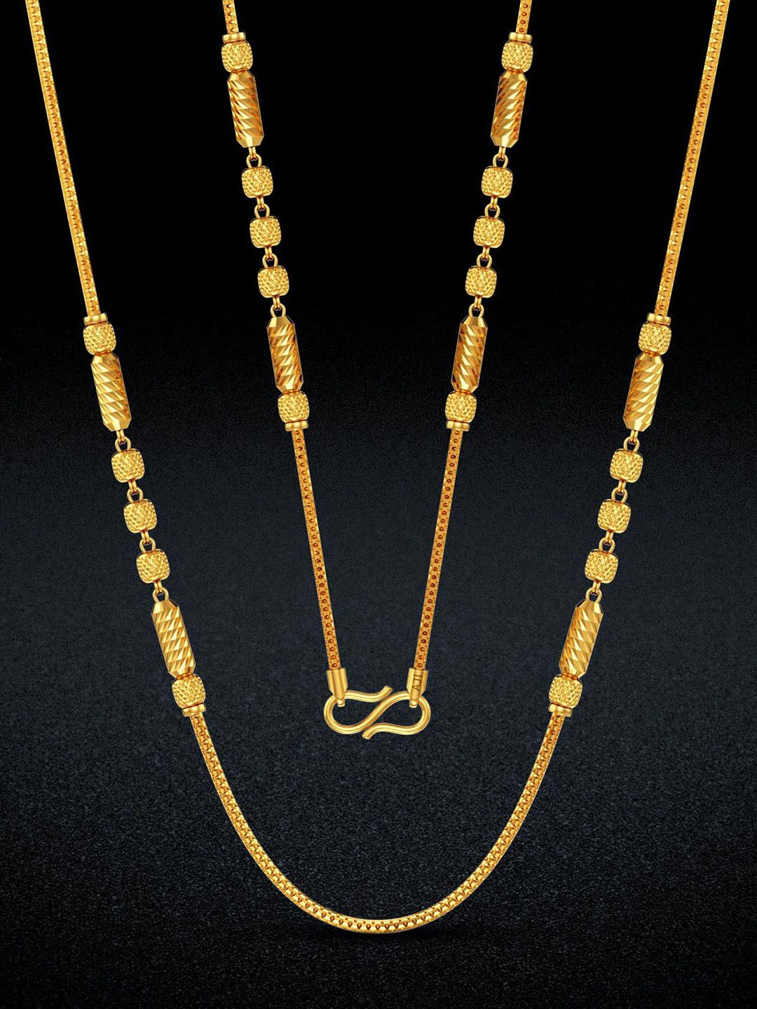joyalukkas Beadscape Textures Gold Snake Chain-picture-35
