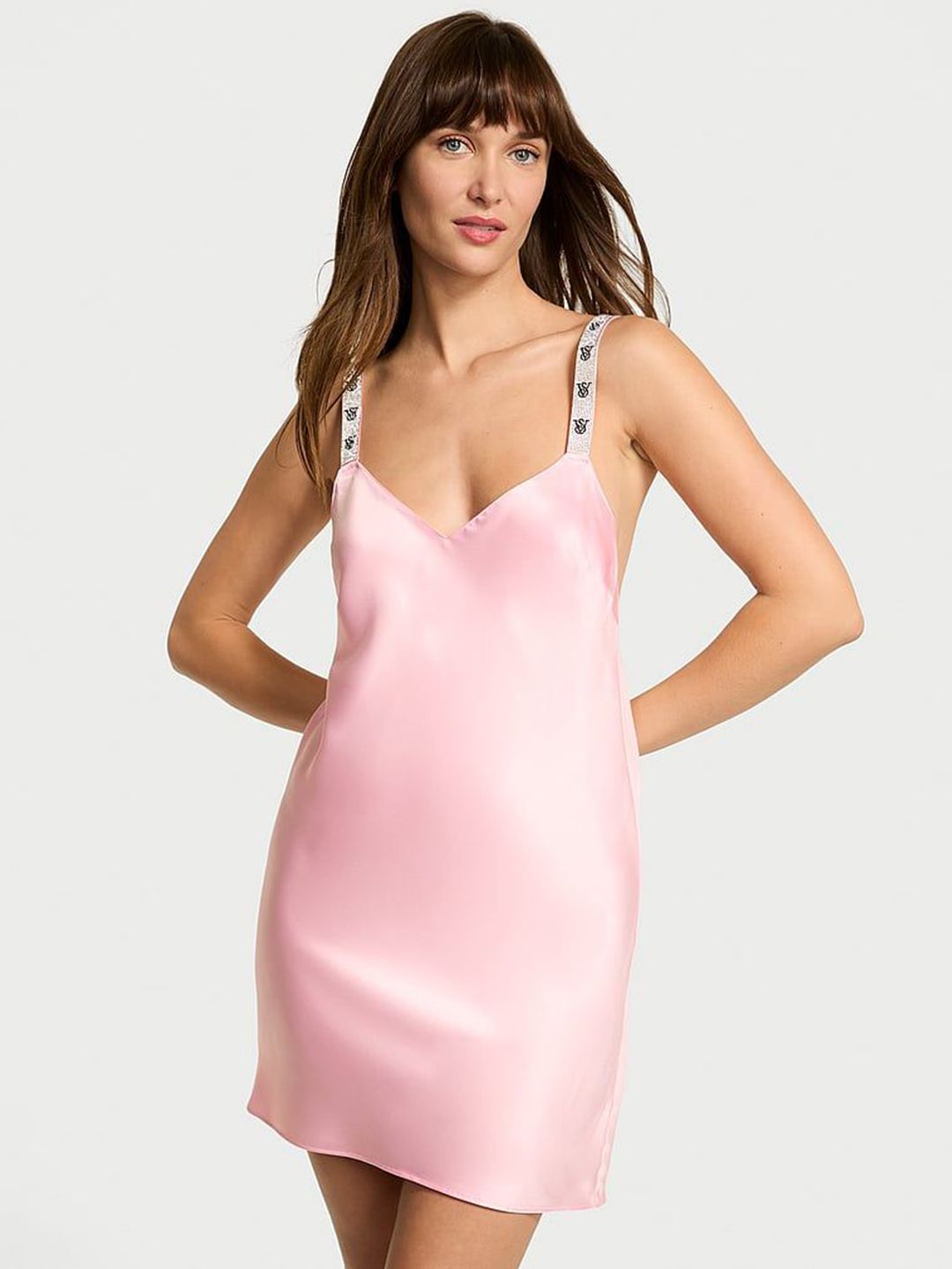 Victoria's Secret Shoulder Straps Sweat Nightdress-picture-54