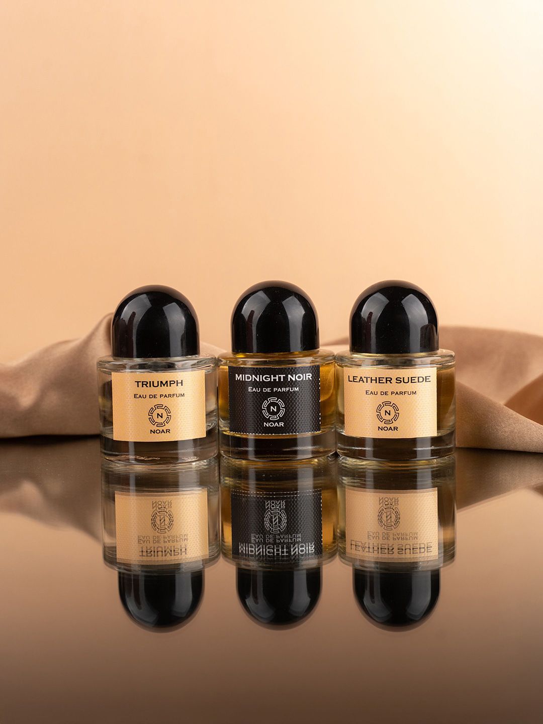 NOAR Men Set Of 3 Midnight Noir- Triumph- Leather Suede Eau De Parfum- 30 ml Each-image-10