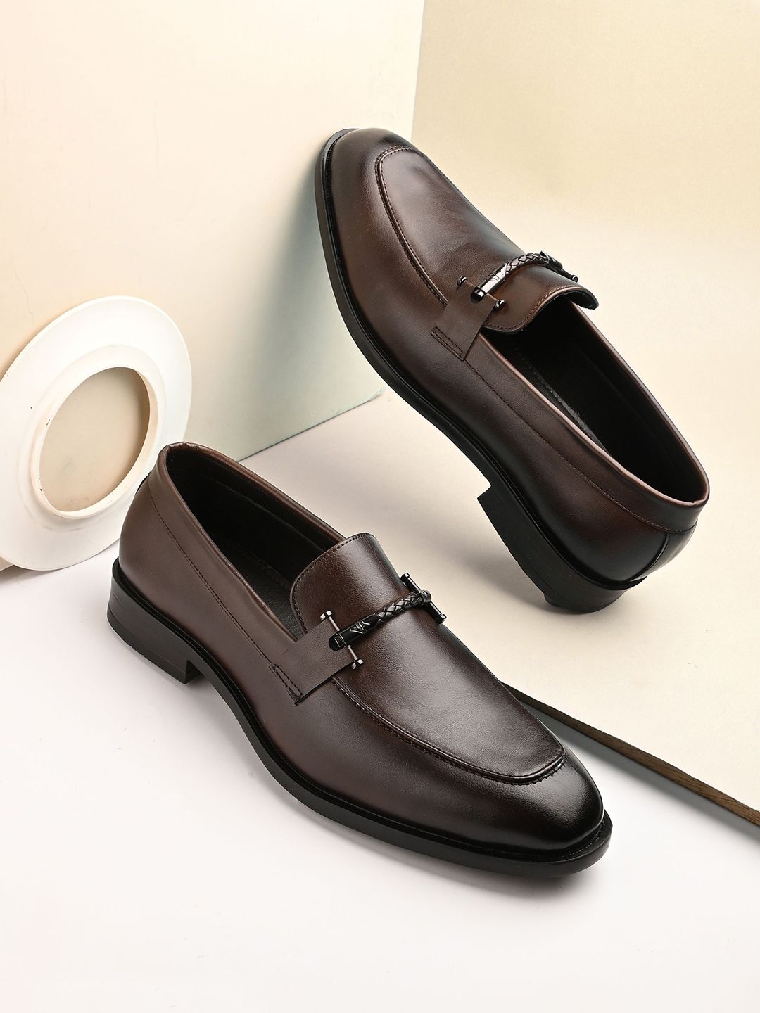 House Of Pataudi Men Formal Slip On Loafers-picture-17