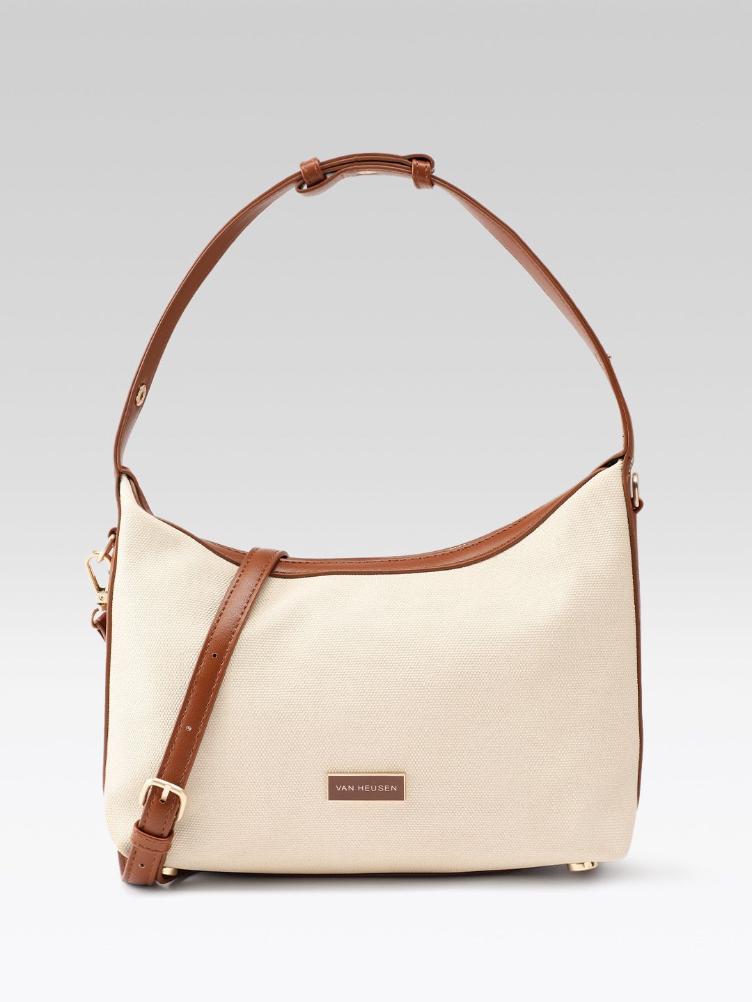 Van Heusen Textured Structured Handheld Bag with Detachable Sling Strap-picture-33