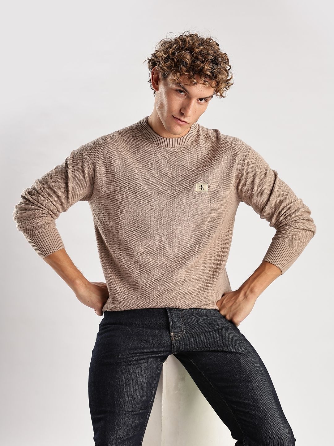 Calvin Klein Jeans Men Relaxed Fit Pullover Sweaters-picture-35