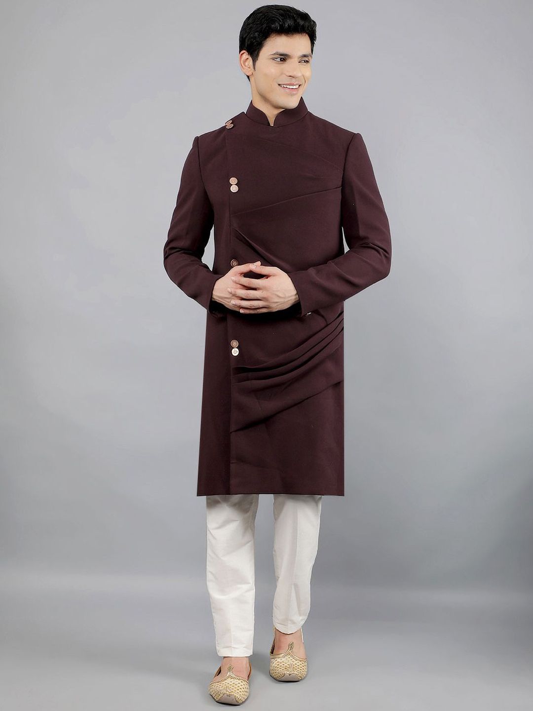 Manish Creations Indowestern Sherwani Set-image-3