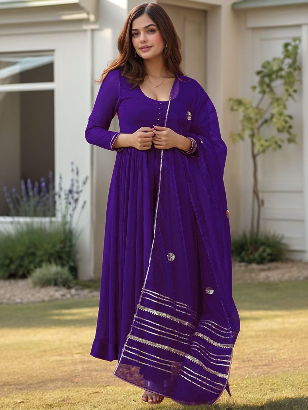 Aaghnya Women Regular Kurta with Trousers & With Dupatta Kurta Sets