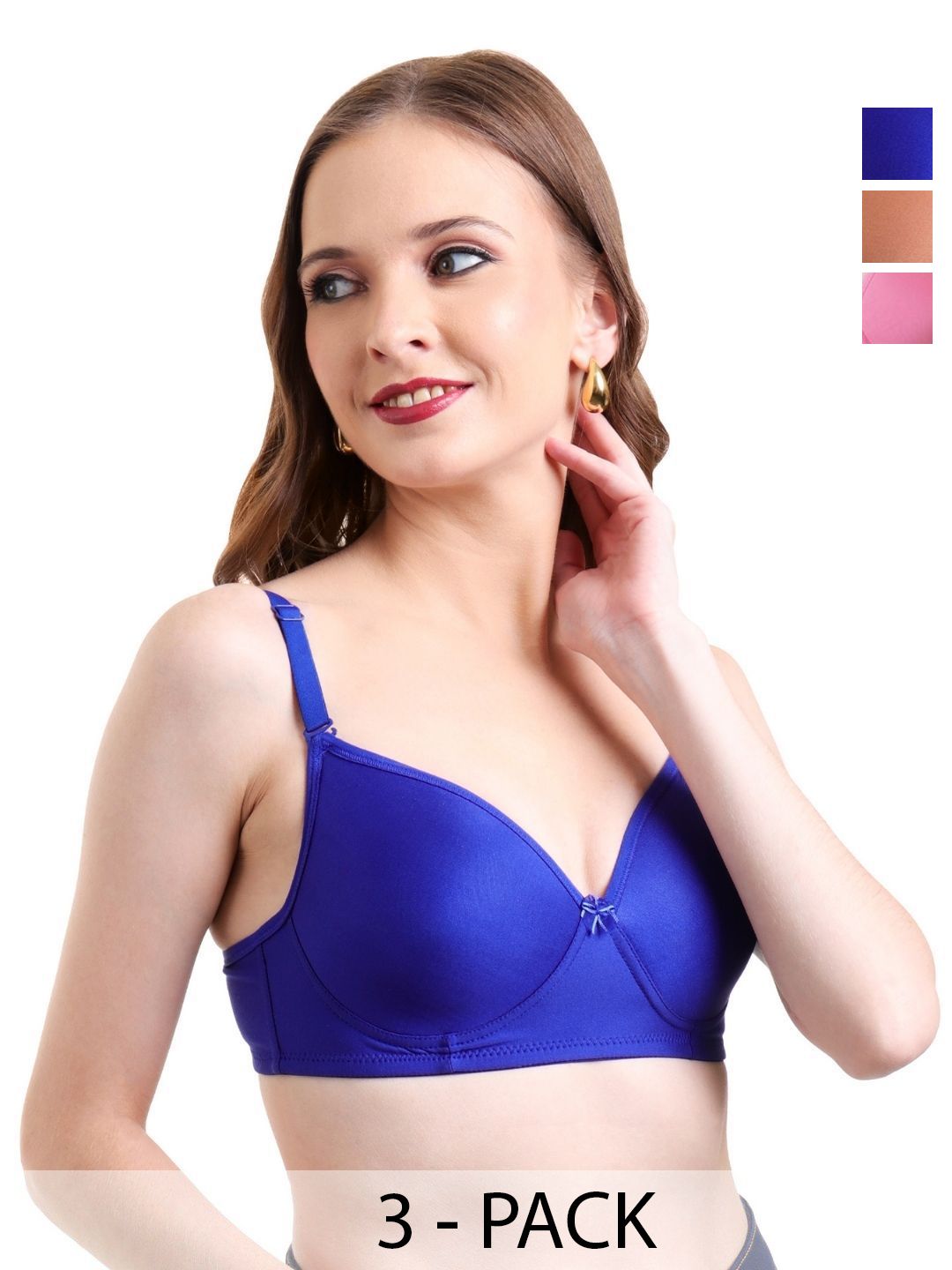 INGRID Pack of 3 Bra Medium Coverage Heavily Padded-picture-12