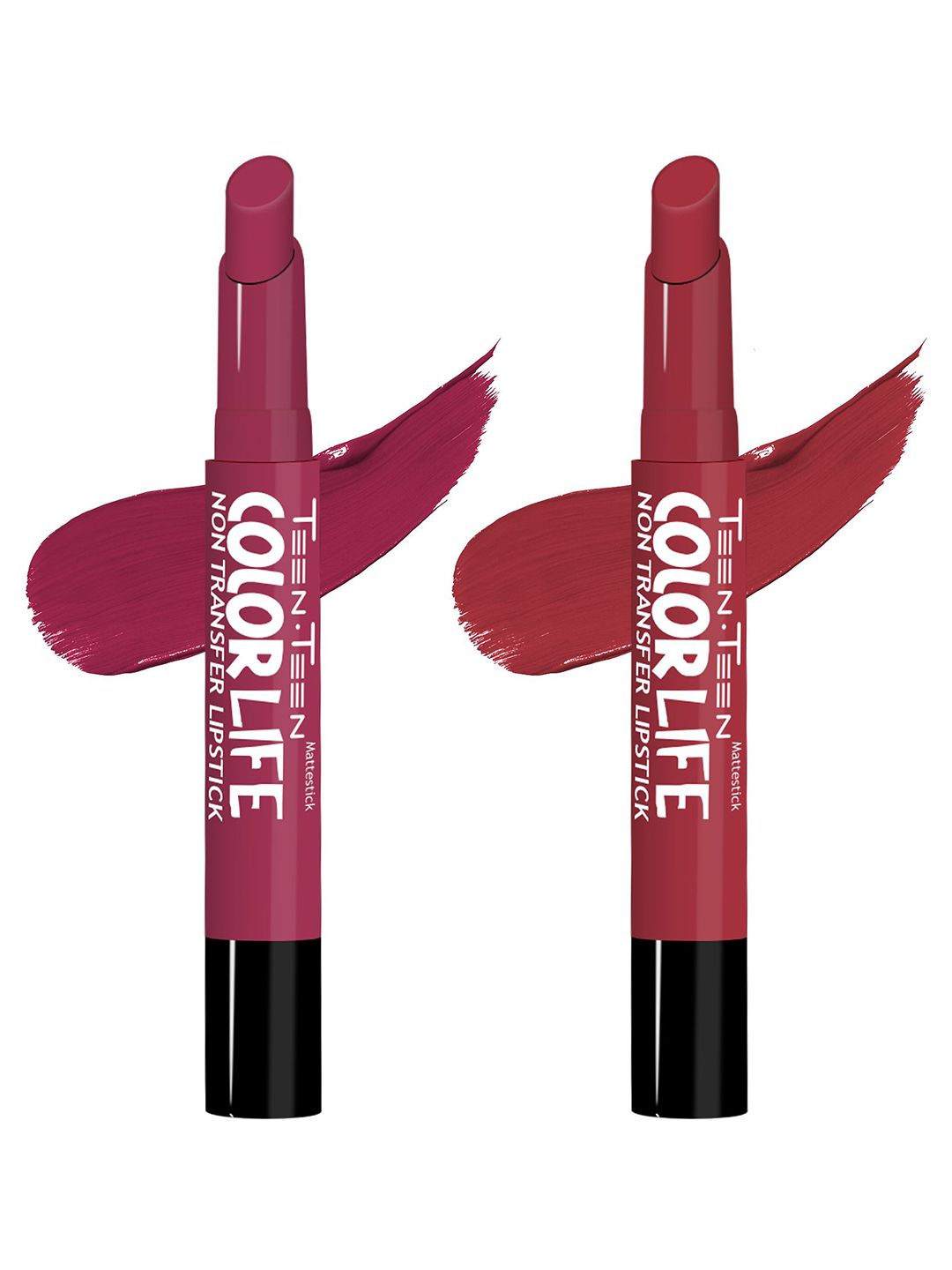 TEEN TEEN COSMETICS Set Of 2 Color Life Lip Crayon- Red Wine & Plumful Cheer-picture-15
