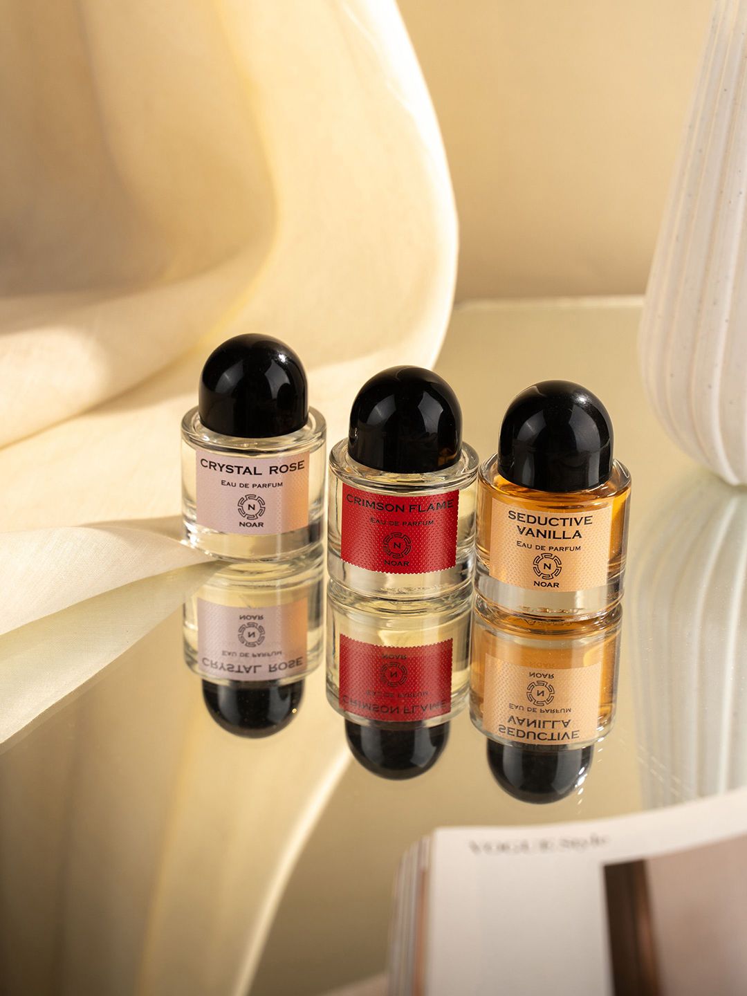 NOAR Set Of 3 Seductive Vanilla- Crimson Flame- Crystal Rose Eau De Parfum- 30 ml Each-image-39