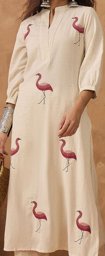 Woven Design Regular Kurta With Trousers