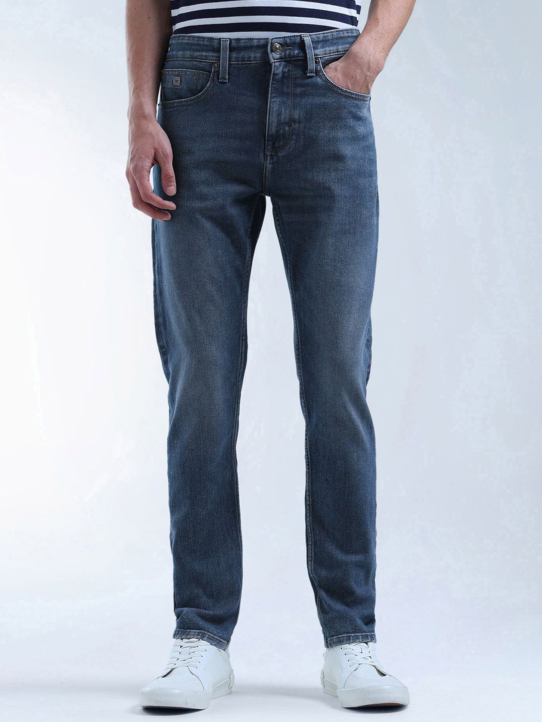 Flying Machine Men Slim Fit Mid-Rise Light Fade Clean Look Jeans-picture-26