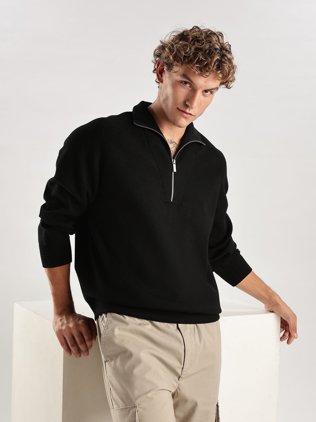 Calvin Klein Jeans Men High Neck Long Sleeves Pullover-image-0