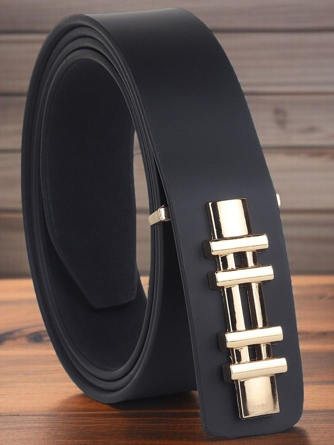 The Roadster Lifestyle Co. Men Solid Leather Push Pin Formal Belt-picture-40