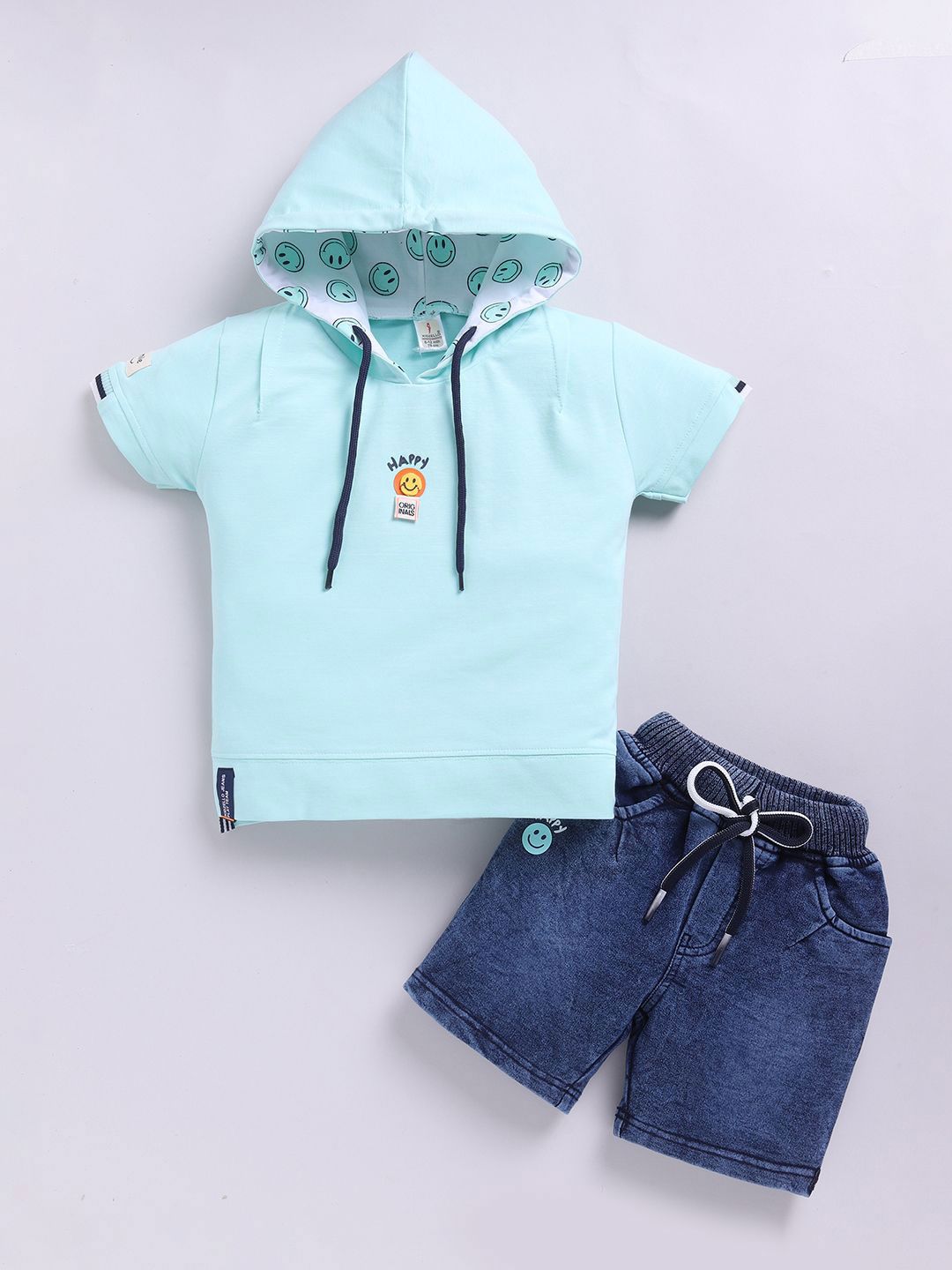 KIDZELLO Boys Printed T-shirt with Shorts-picture-29