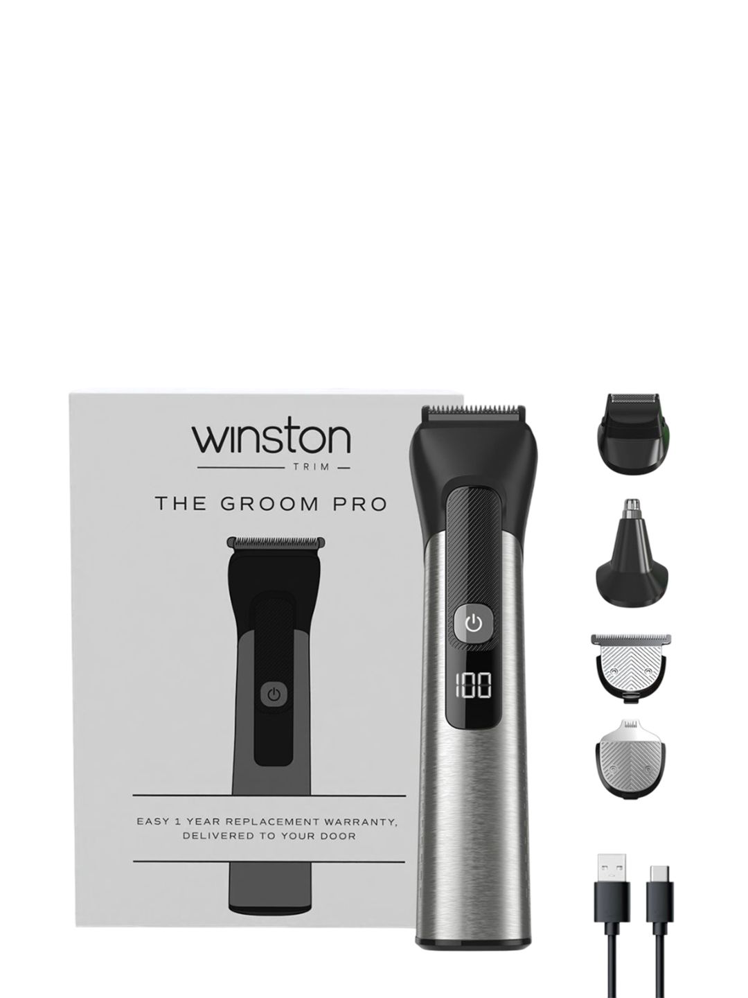 WINSTON WFBT-104 Groom Pro 5- In-1 Trimmer- Black-image-23