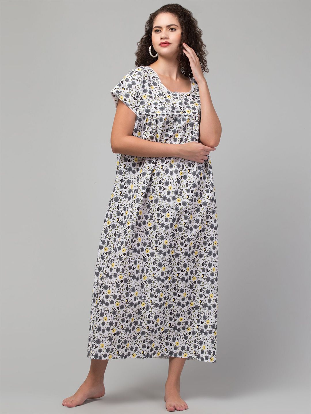 CROWN KING Printed Maxi Nightdress-picture-58