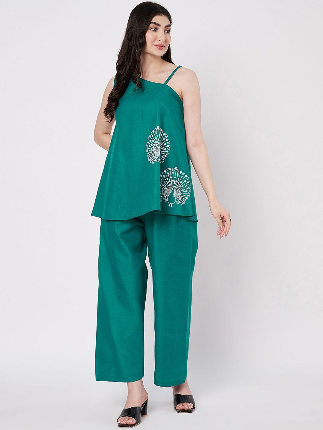 9rasa Printed One Shoulder Top With Trousers Co-Ords-picture-30