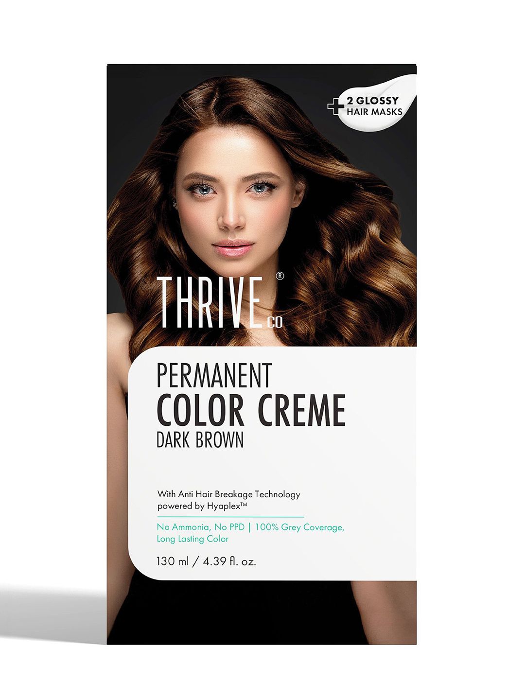 Thriveco Permanent Color Creme- 130 ml- Dark Brown-picture-14