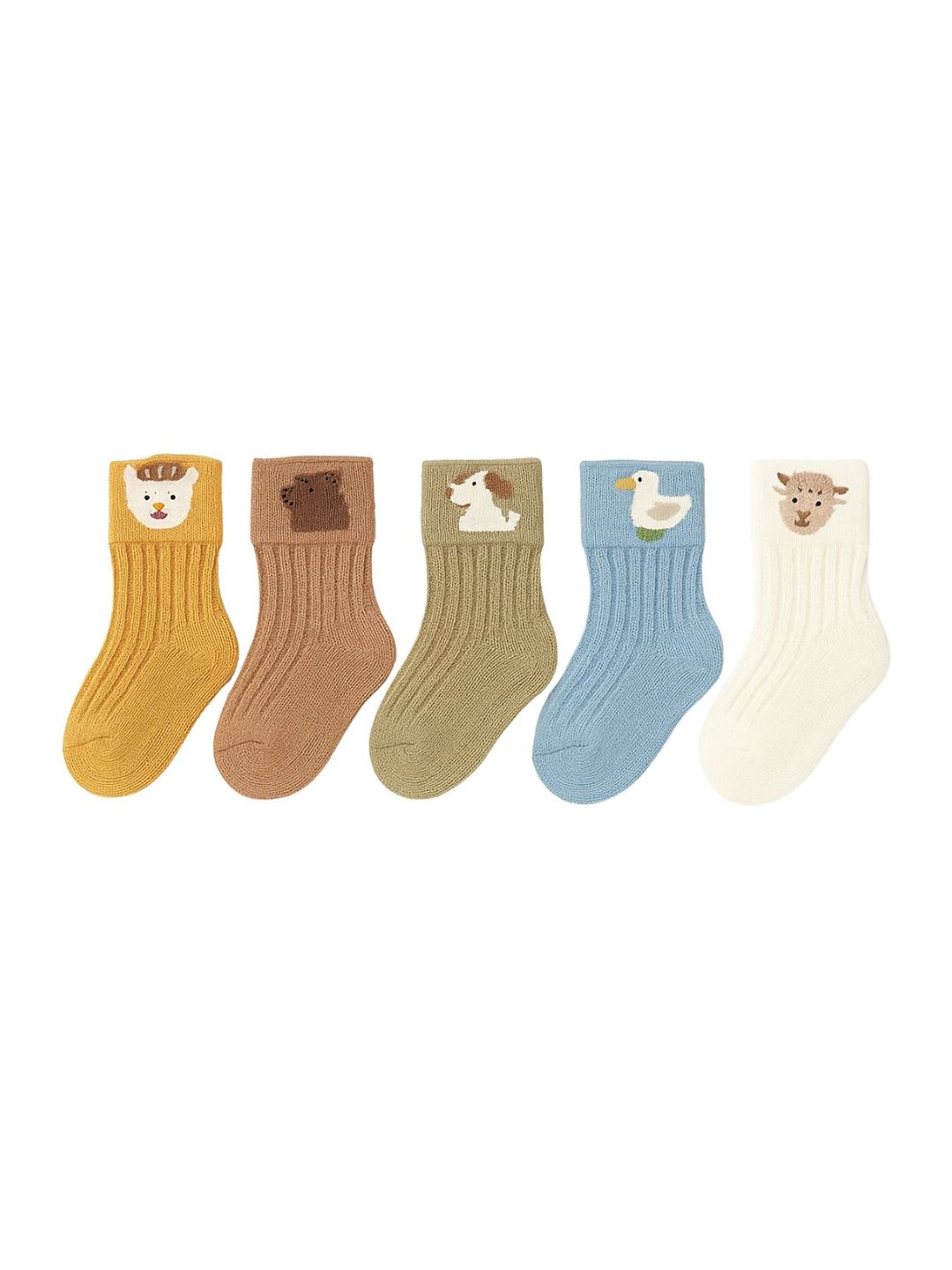 GUCHIGU Kids Pack of 5 Ankle-Length Socks-picture-40