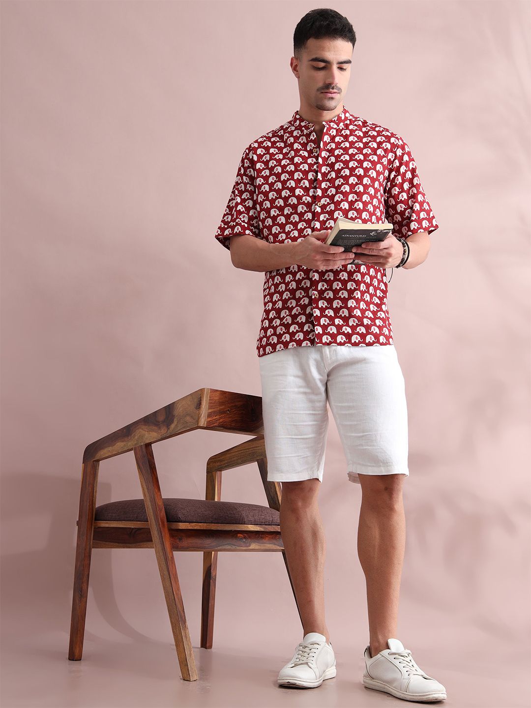 FILORI STUDIO Men Animal Printed Short Kurta-picture-27