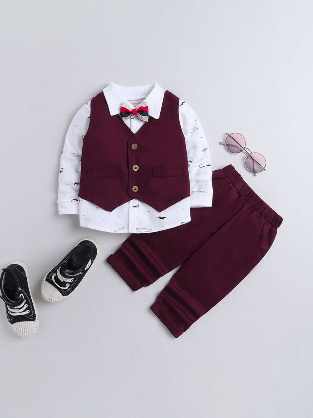MEROPE Boys 3-Piece Single Breasted Suit-picture-37