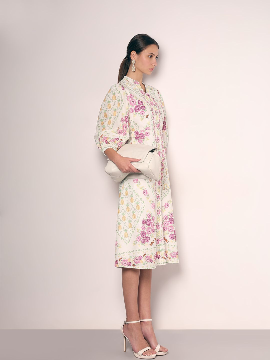 Vero Moda Women Cotton Floral Printed A-Line Dress-picture-38