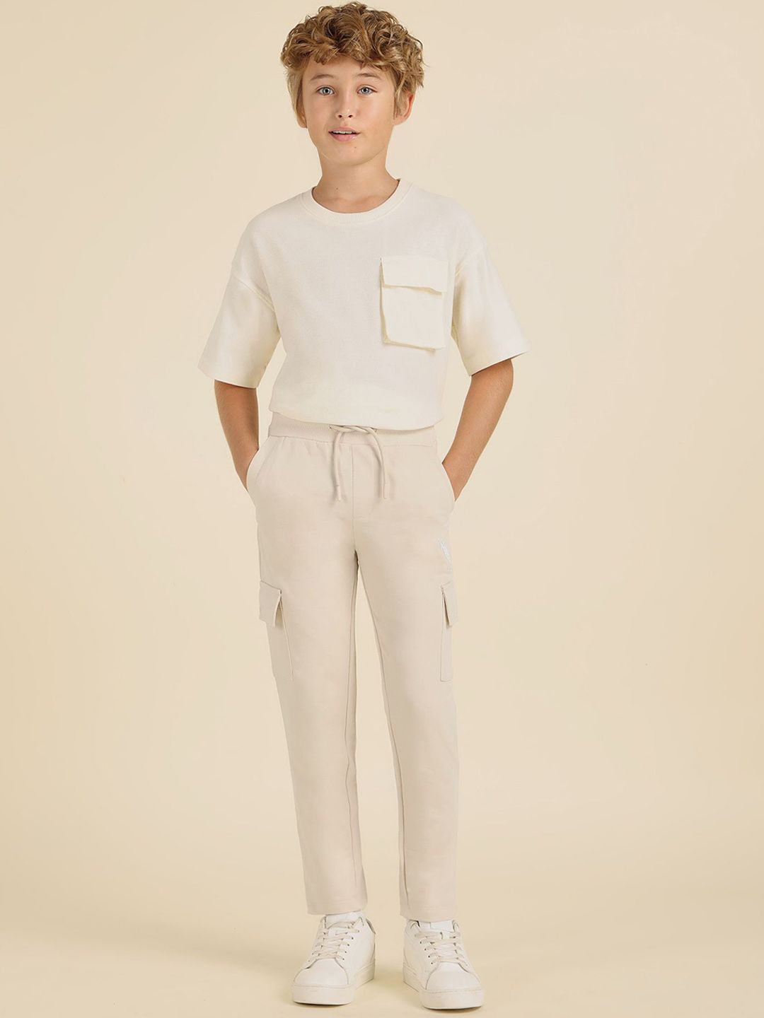 U.S. Polo Assn. Kids Boys Pure Cotton Mid-Rise Track Pant-picture-11