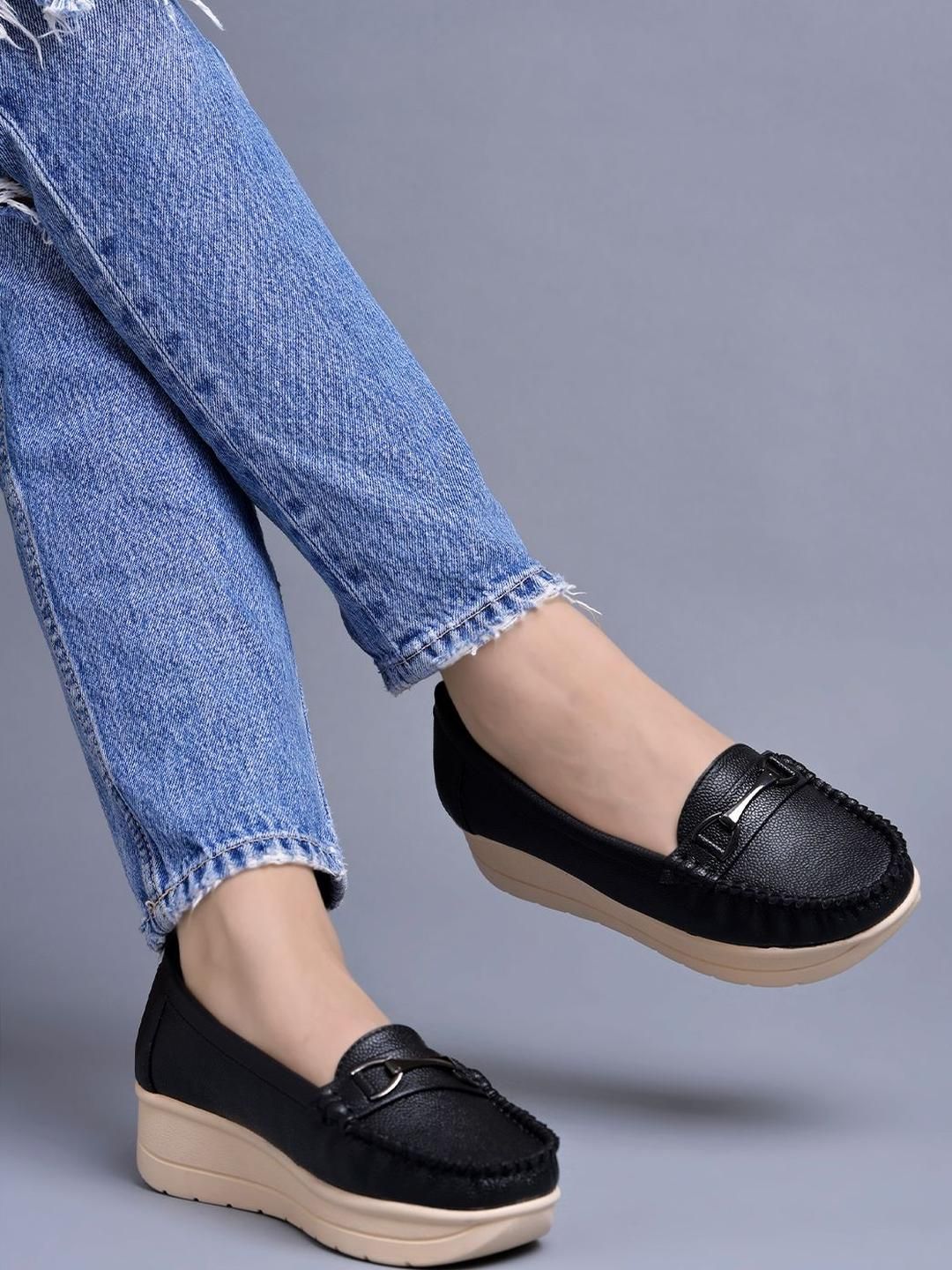 Stylestry Girls Black Loafers-picture-22