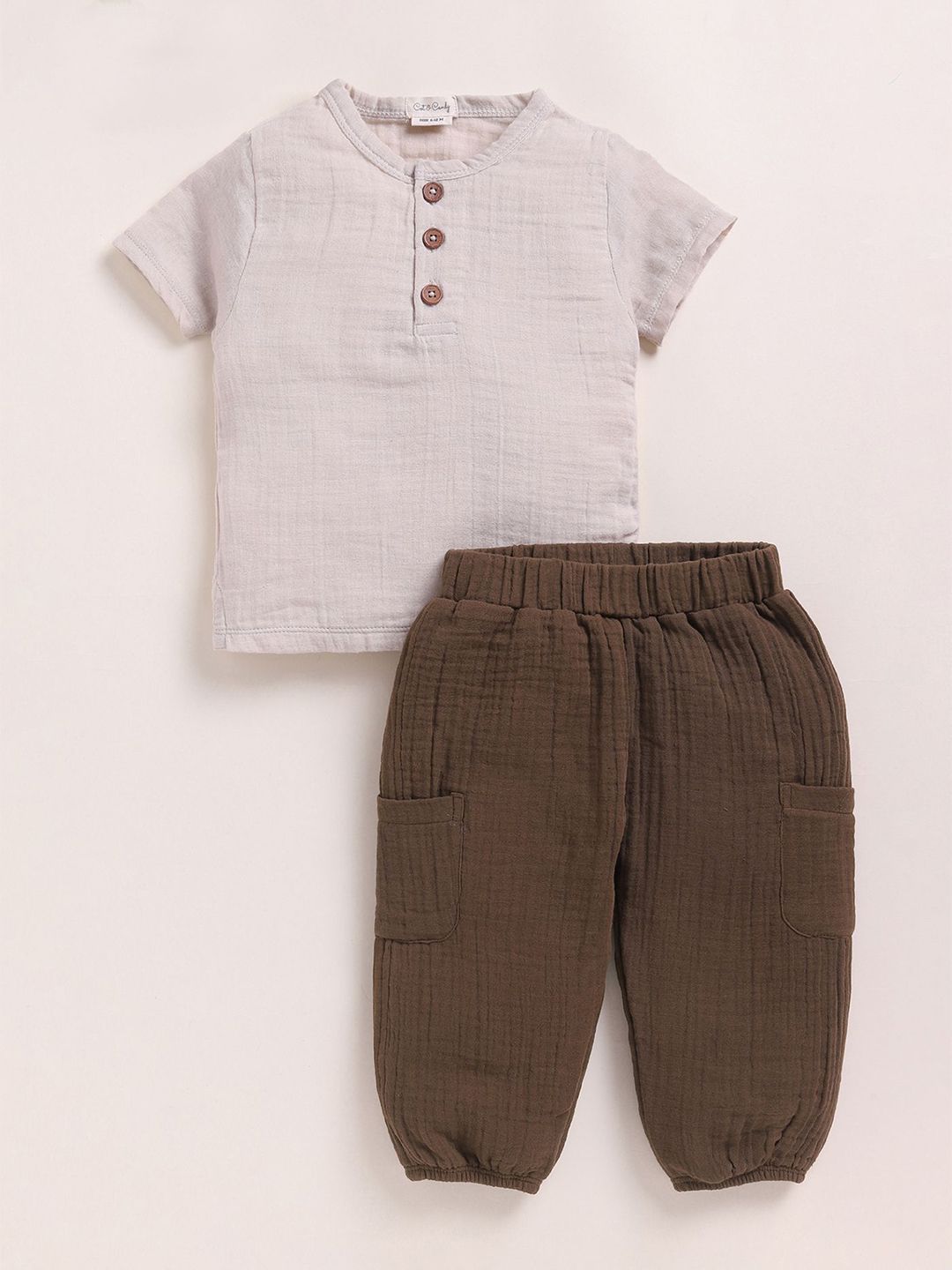 COT & CANDY Kids Organic Cotton Top With Trousers-picture-11