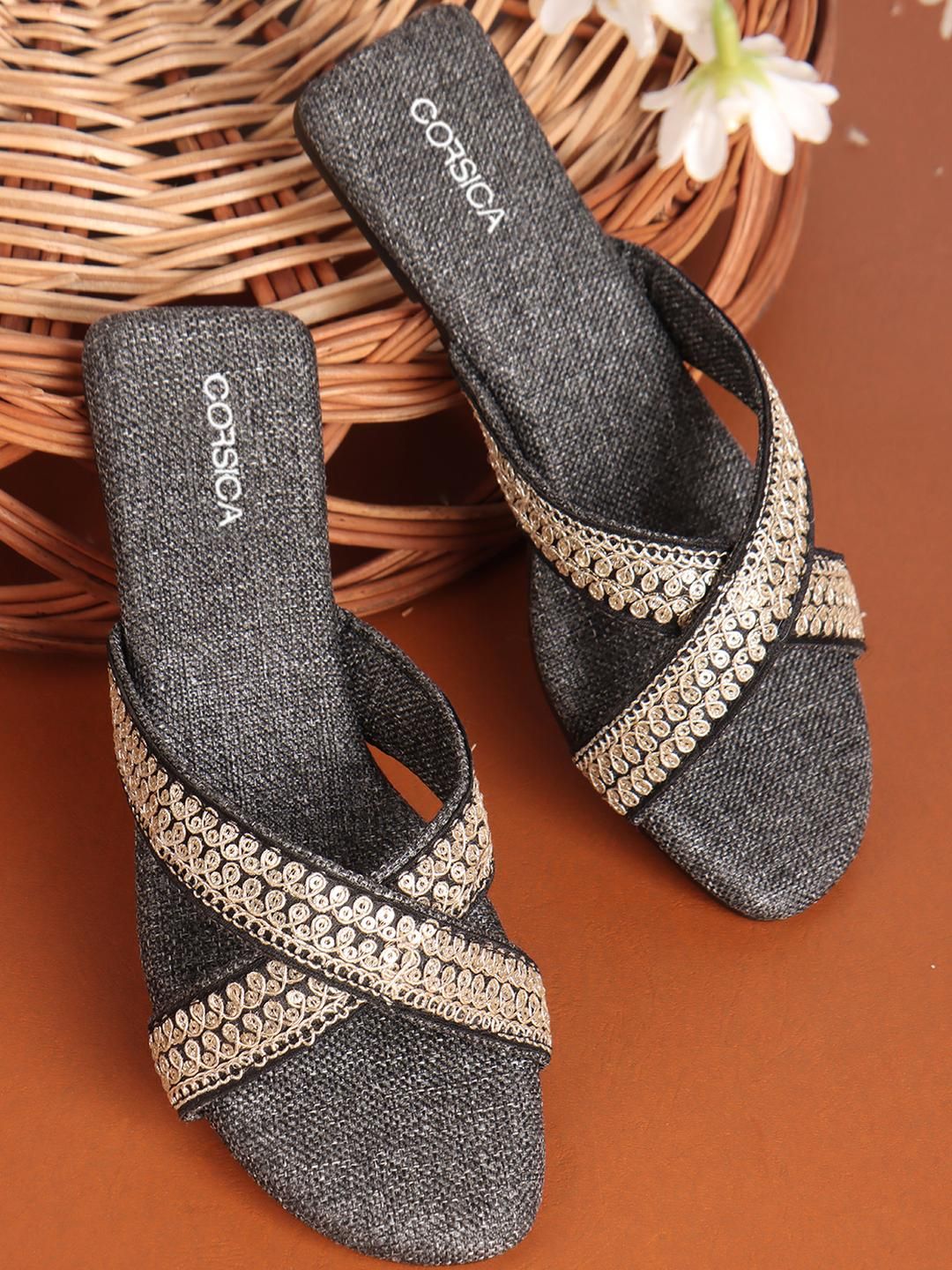 CORSICA Women Embellished Open Toe Flats-picture-12