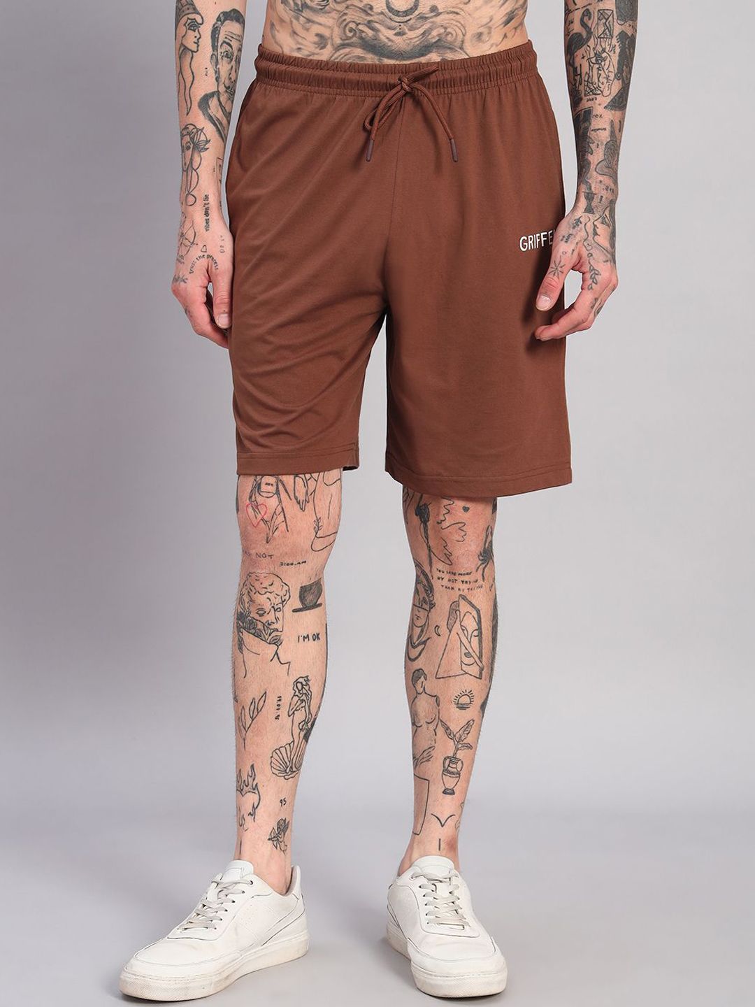 GRIFFEL Men Loose Fit High-Rise Sports Shorts with Antimicrobial Technology-picture-21