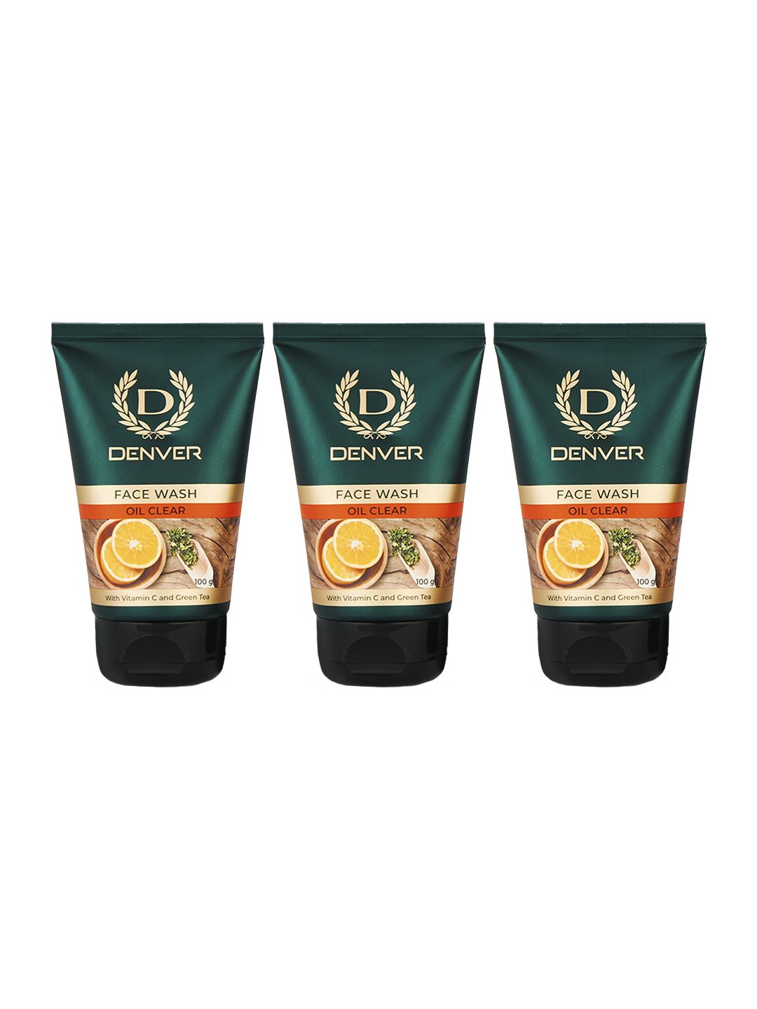 Denver Set of 3 Men Oil Clear Facewash - 100 g each-image-38