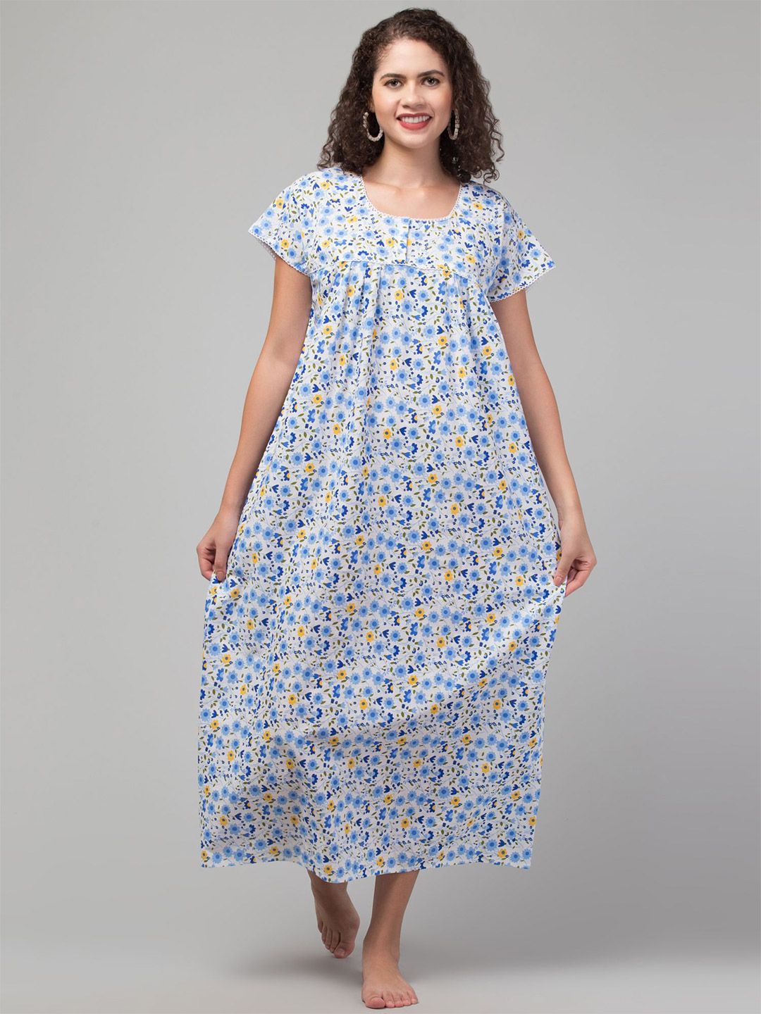 CROWN KING Printed Maxi Nightdress-picture-51