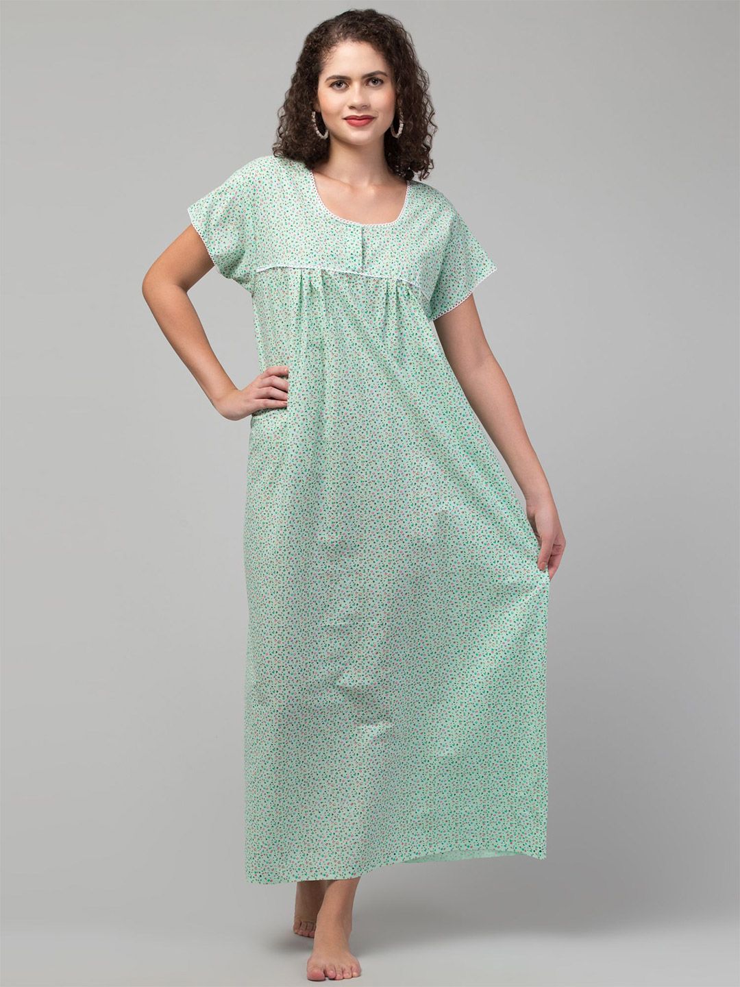 CROWN KING Printed Maxi Nightdress-picture-40