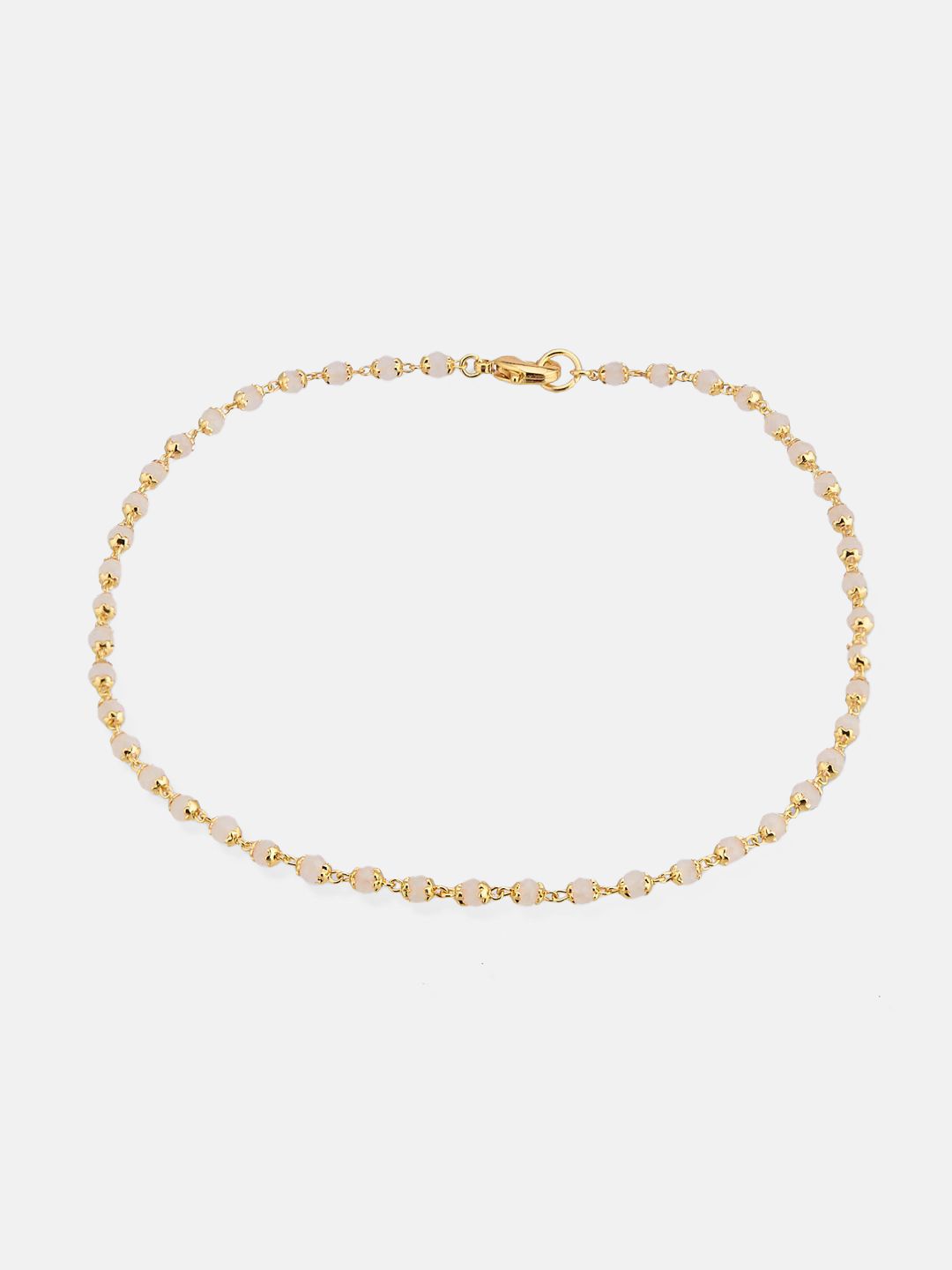 ATIBELLE Set Of 2 Gold-Plated Crystal Studded Anklet