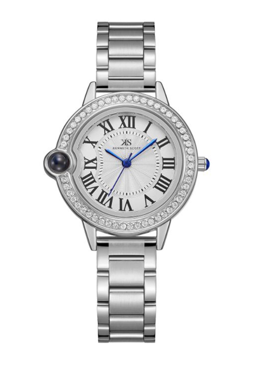 KENNETH SCOTT Women Embellished Dial & Stainless Steel Straps Analogue Watch K22530-SBSW-picture-19