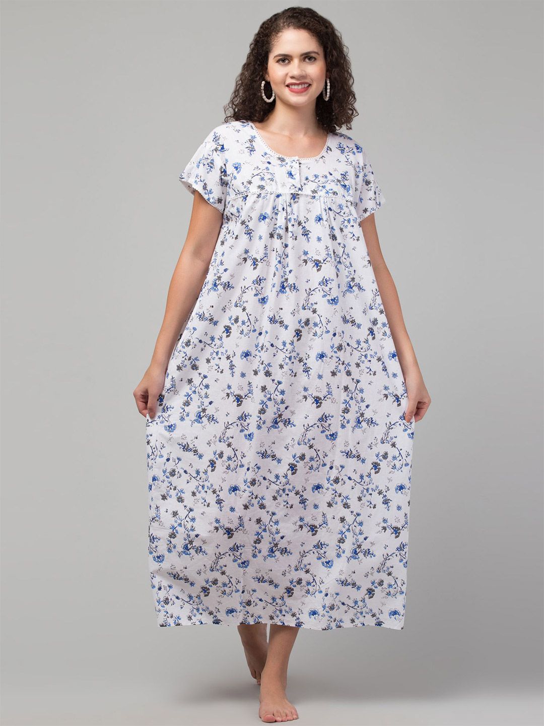 CROWN KING Printed Maxi Nightdress-picture-28