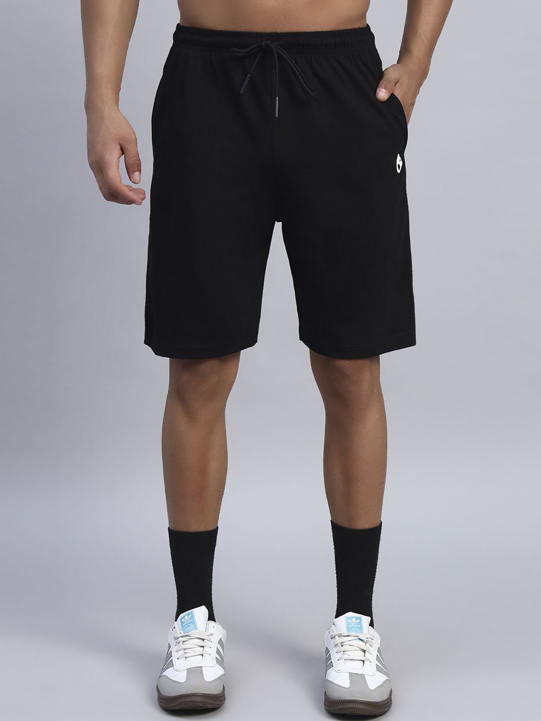 GRIFFEL Men Loose Fit High-Rise Cotton Sports Shorts with Antimicrobial Technology-picture-31