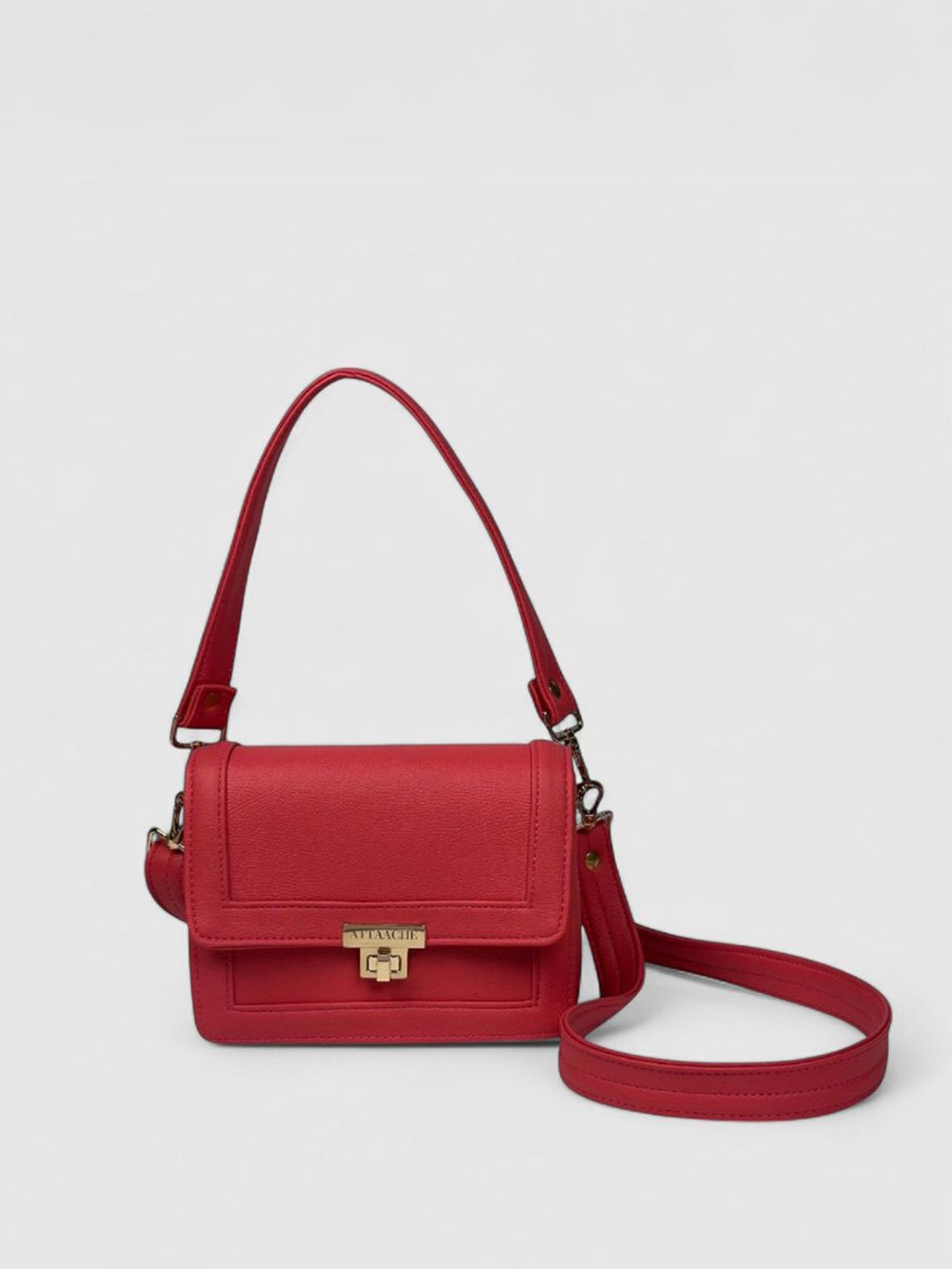 ATTAACHE ACCESSORIES Women Solid Structured Satchel Bag-picture-17