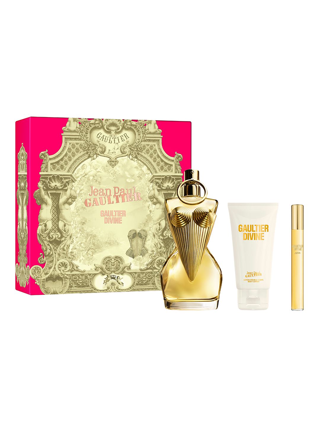 Jean Paul Gaultier Set of 3 Women Divine EDP 100ml - Body Lotion 75ml & Megaspritzer 10ml-picture-40