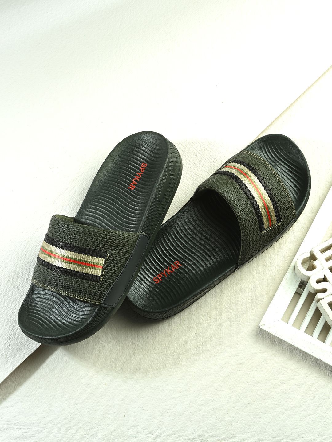 SPYKAR Self Design Sliders-picture-41