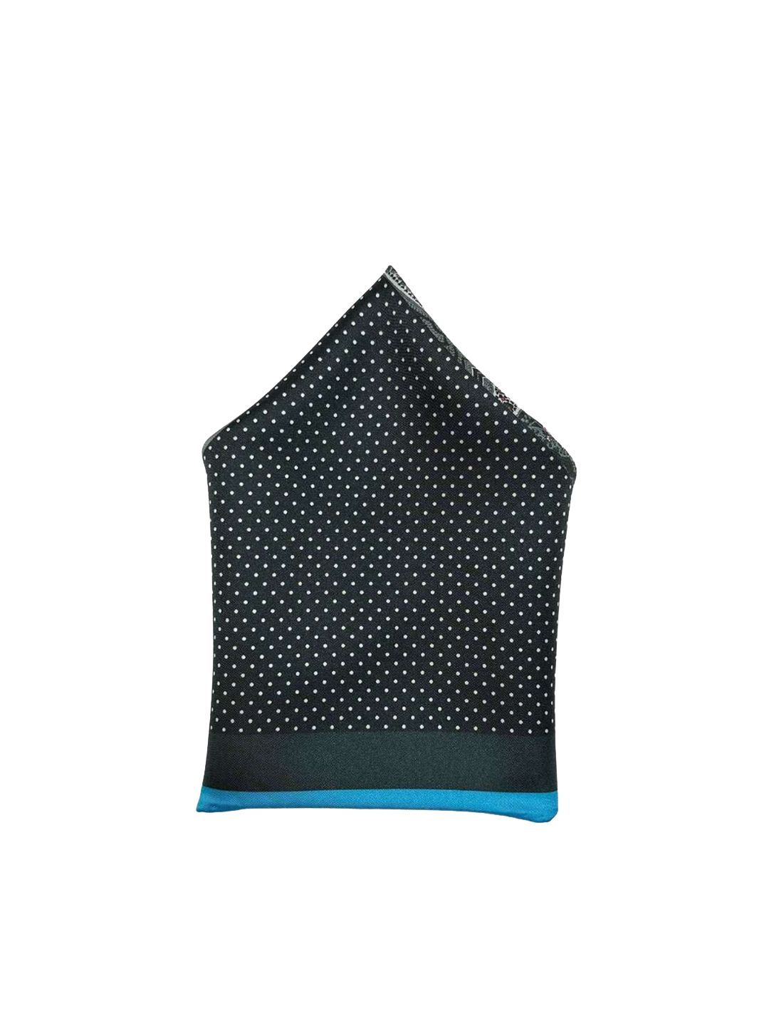 The Tie Hub Polka Dot Printed Pure Silk Pocket Square-picture-45