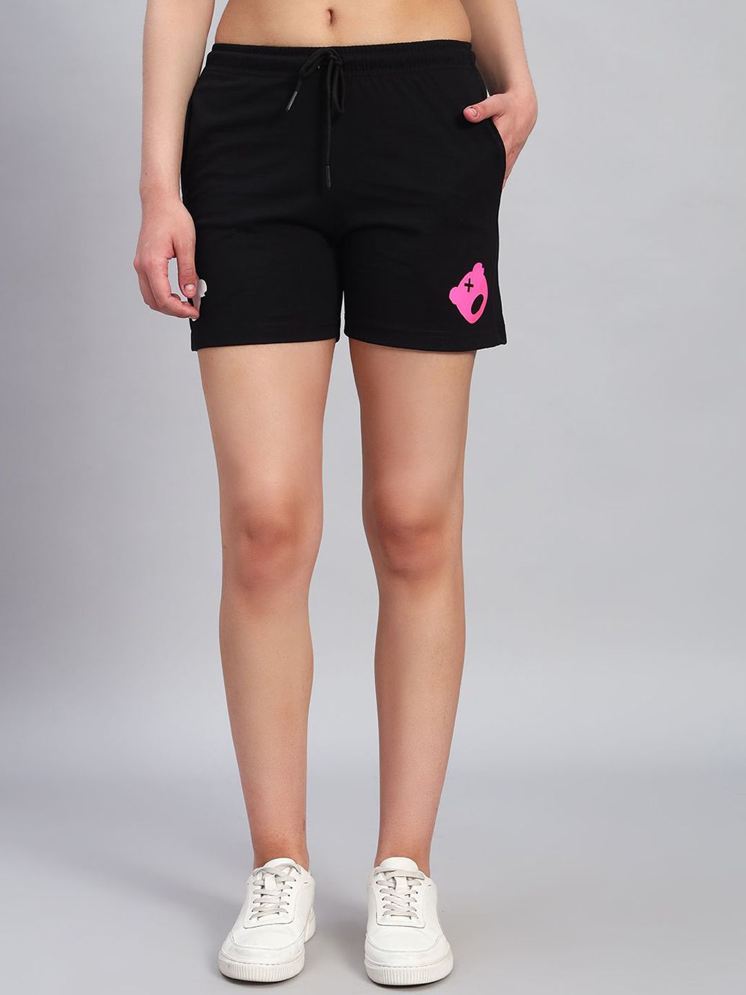 GRIFFEL Women Loose Fit High-Rise Sports Shorts-picture-15