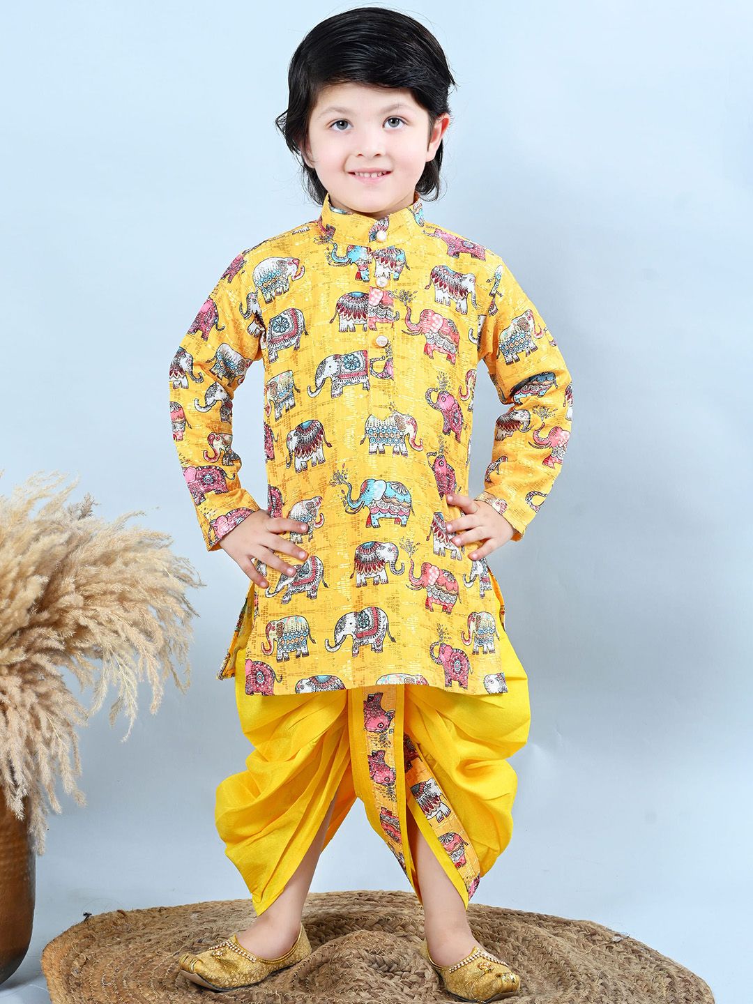 BT DEZINES Boys Animal Printed Kurta with Dhoti Pant-picture-53
