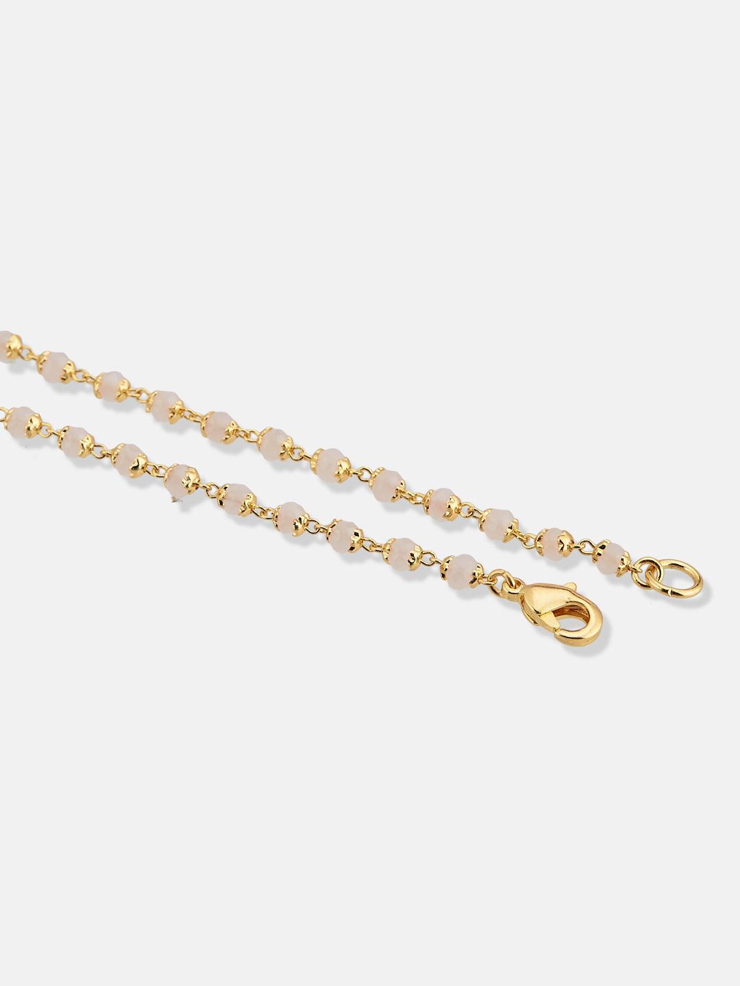 ATIBELLE Set Of 2 Gold-Plated Crystal Studded Anklet