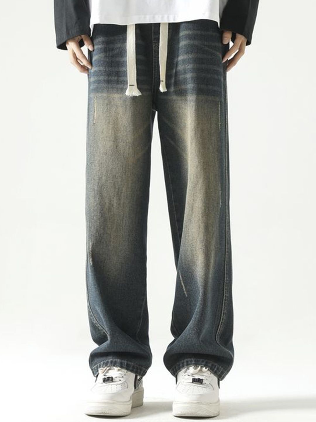 StyleCast x Revolte Men Relaxed Fit Mid-Rise Light Fade Jeans-picture-41