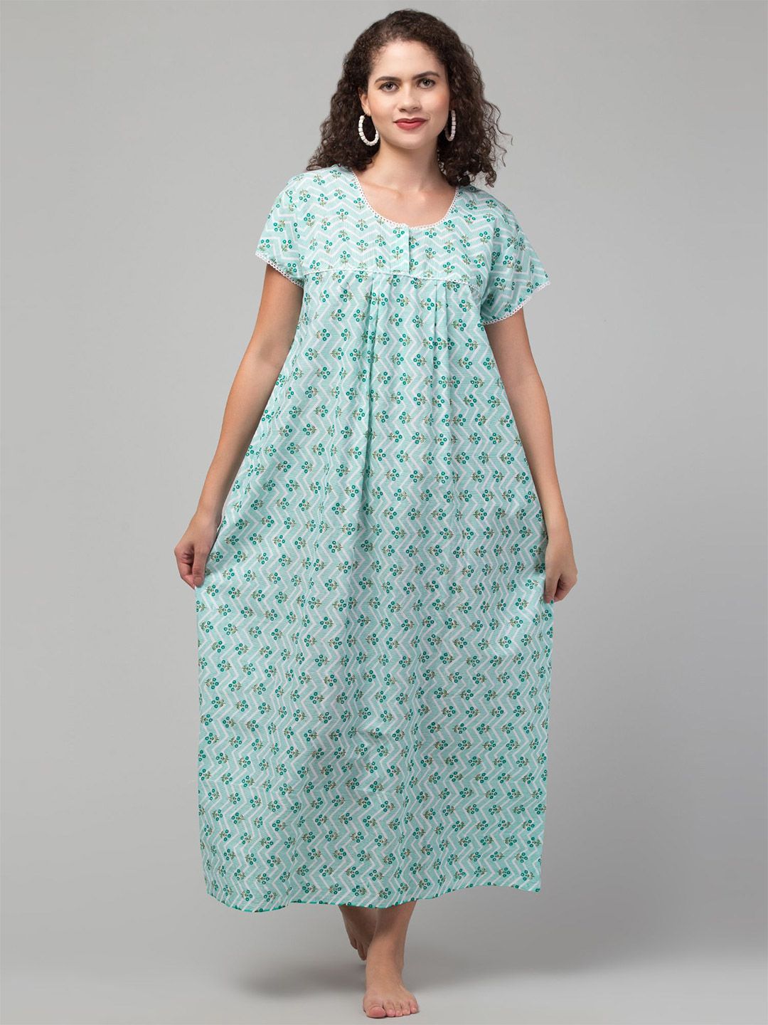 CROWN KING Printed Maxi Nightdress-picture-57