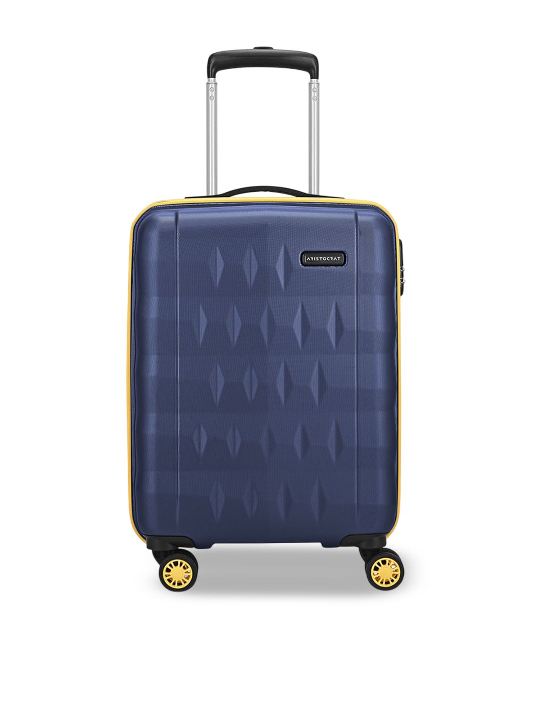 Aristocrat Comet Blue Small Hard Luggage 56cm Cabin Trolley Bag with Smooth 8-Wheel-picture-33